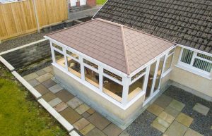 Red tiled Edwardian conservatory roof