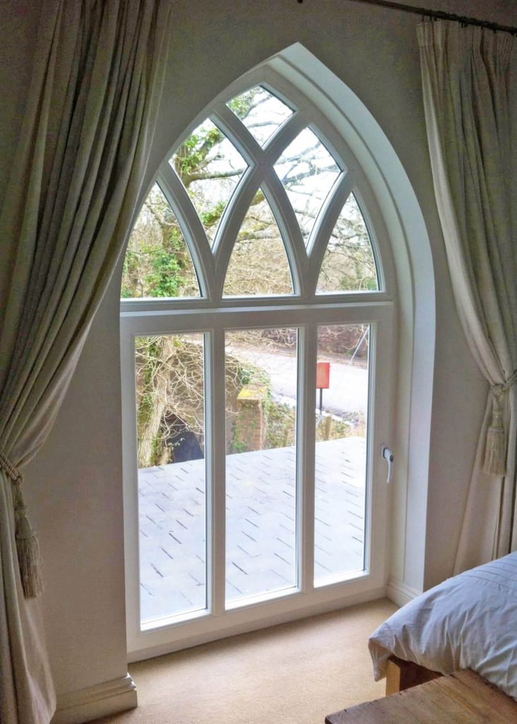 Arched uPVC double glazed windows