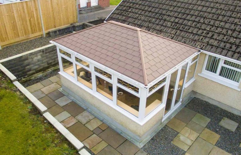Red tiled conservatory roof