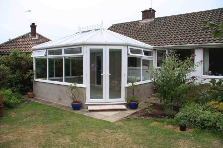 A classic Victorian uPVC conservatory